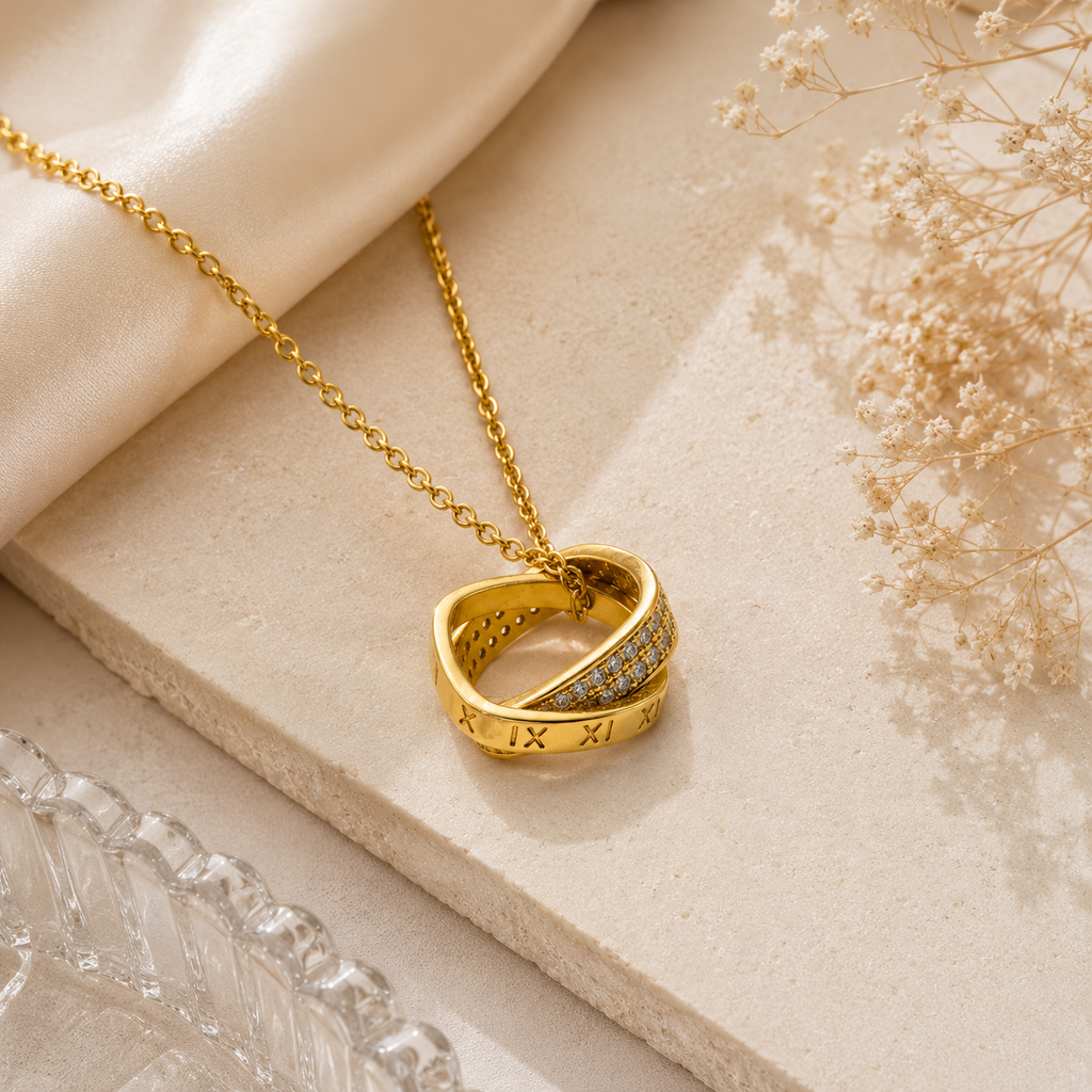 Gold Infinity Loop Necklace