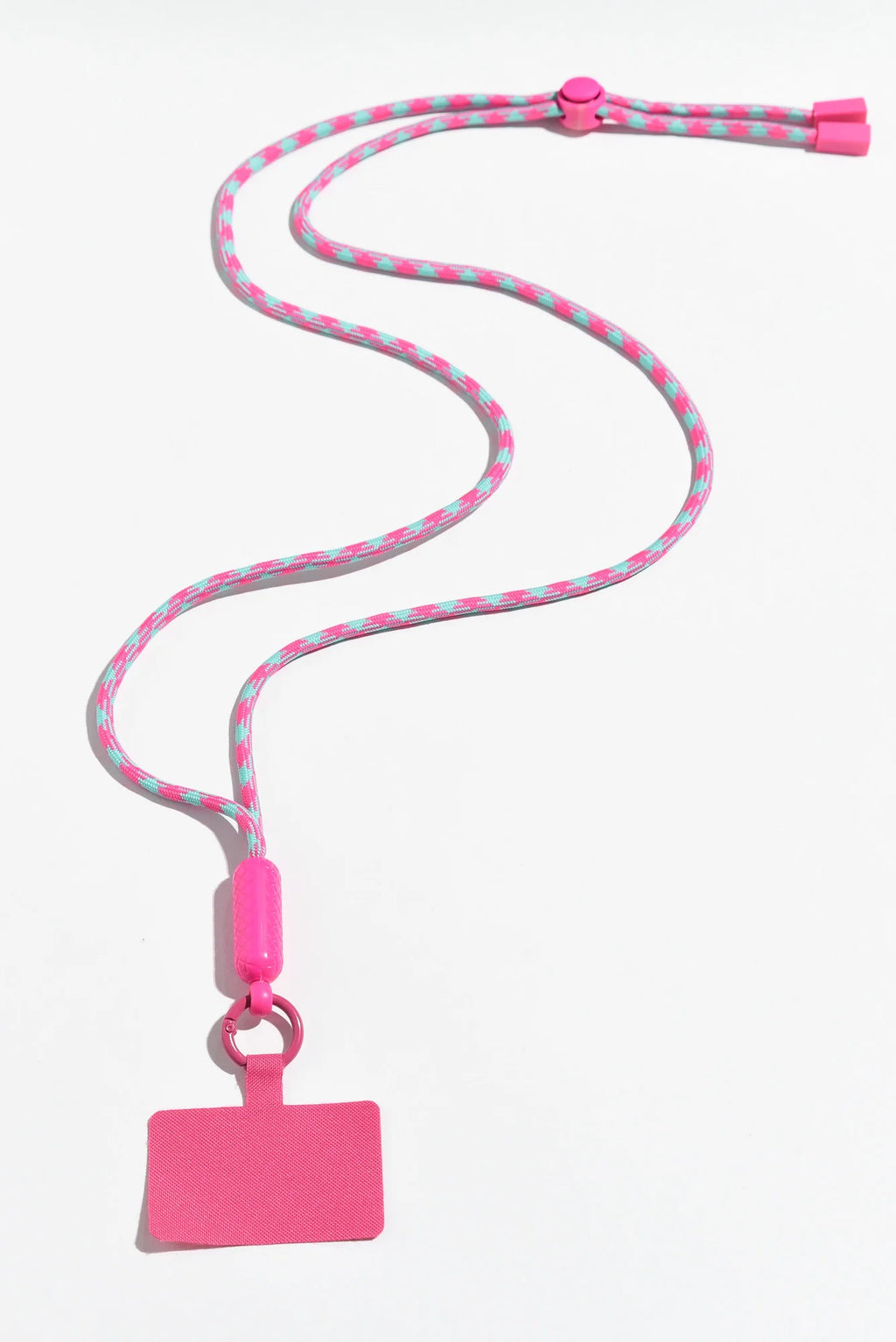 Pink & Mint Green Crossbody Phone Lanyard