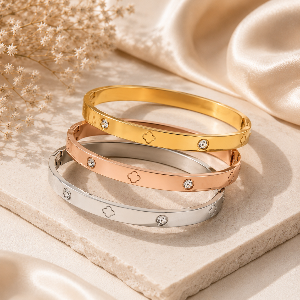 Clover Crystal Bracelet