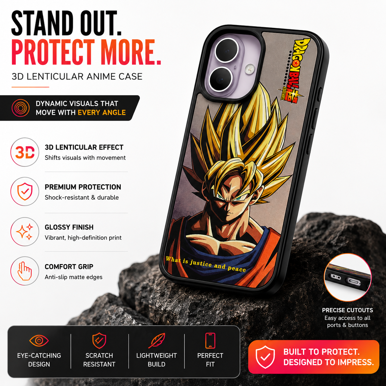 Angry 3D Lenticular Phone Case