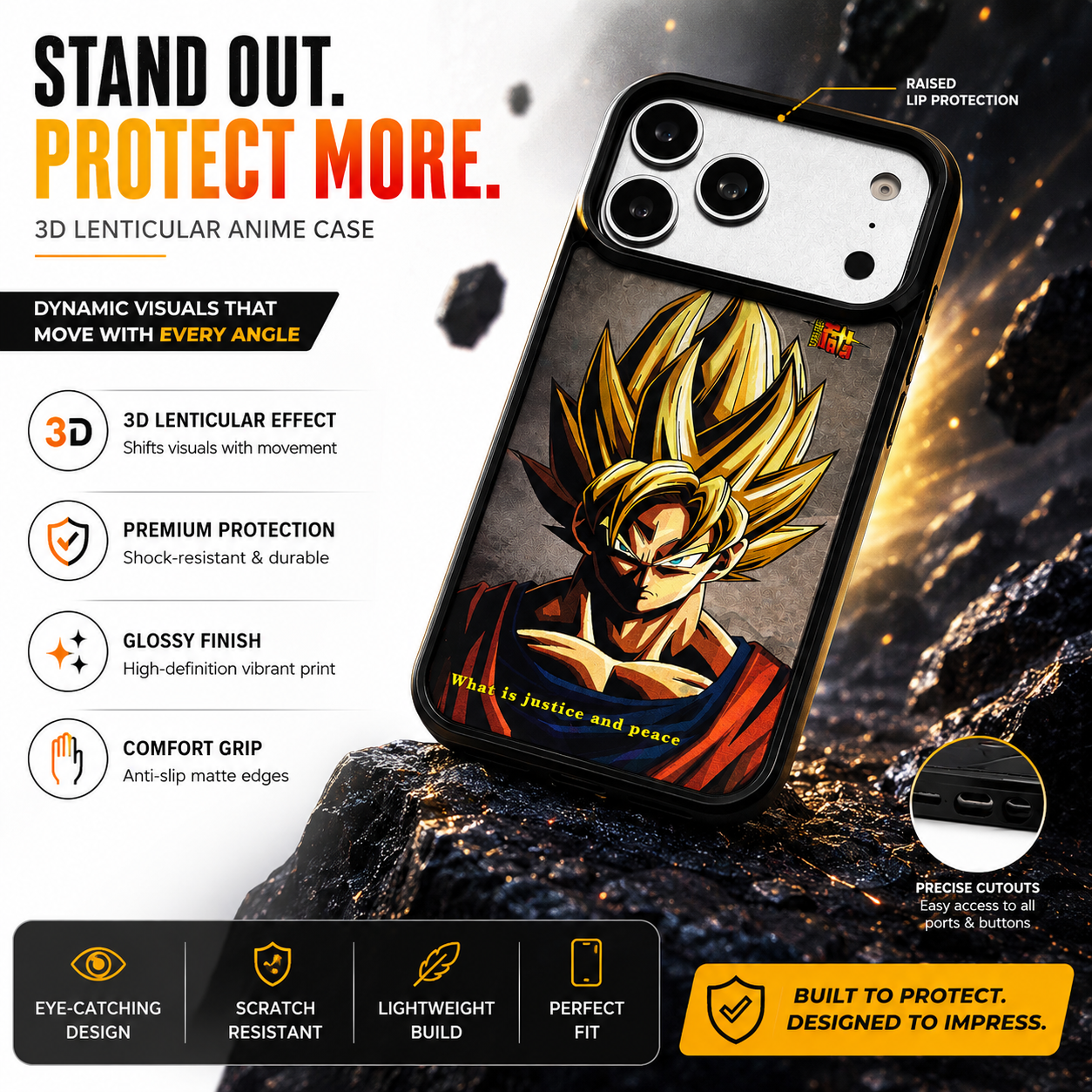 Angry 3D Lenticular Phone Case