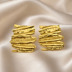 Textured Layered Earrings