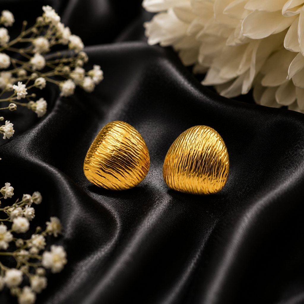 Textured Stud Earrings