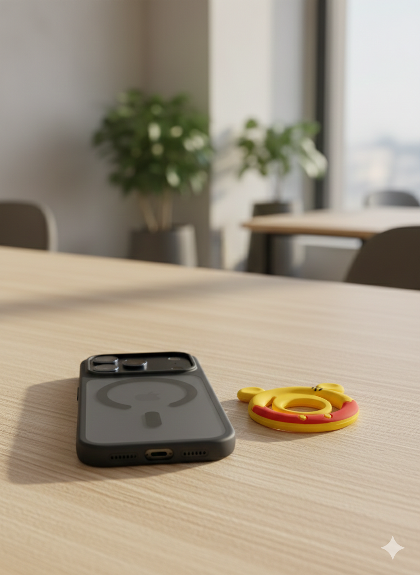 Sunny Pop (Yellow & Red) Magnetic Grip & stand