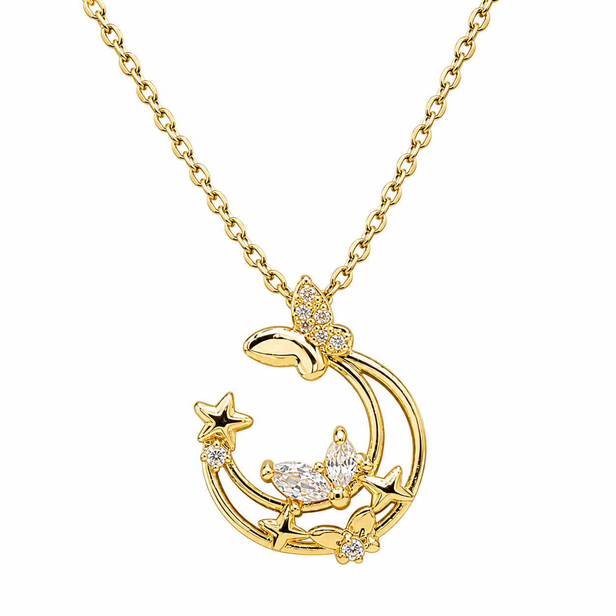 Moonlit Butterfly Pendant