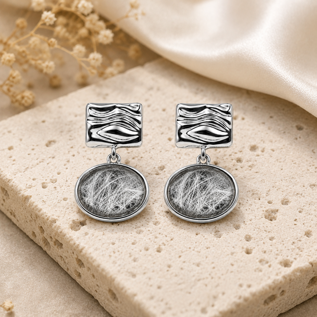 Textured Drop Earrings