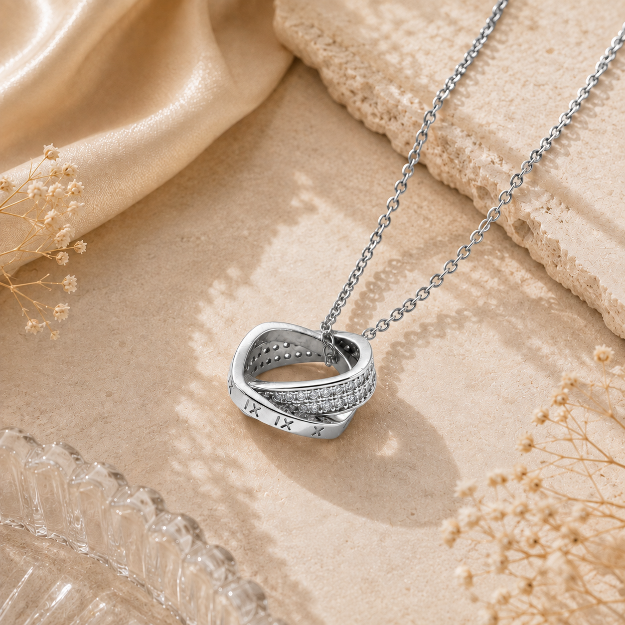Silver Infinity Loop Necklace