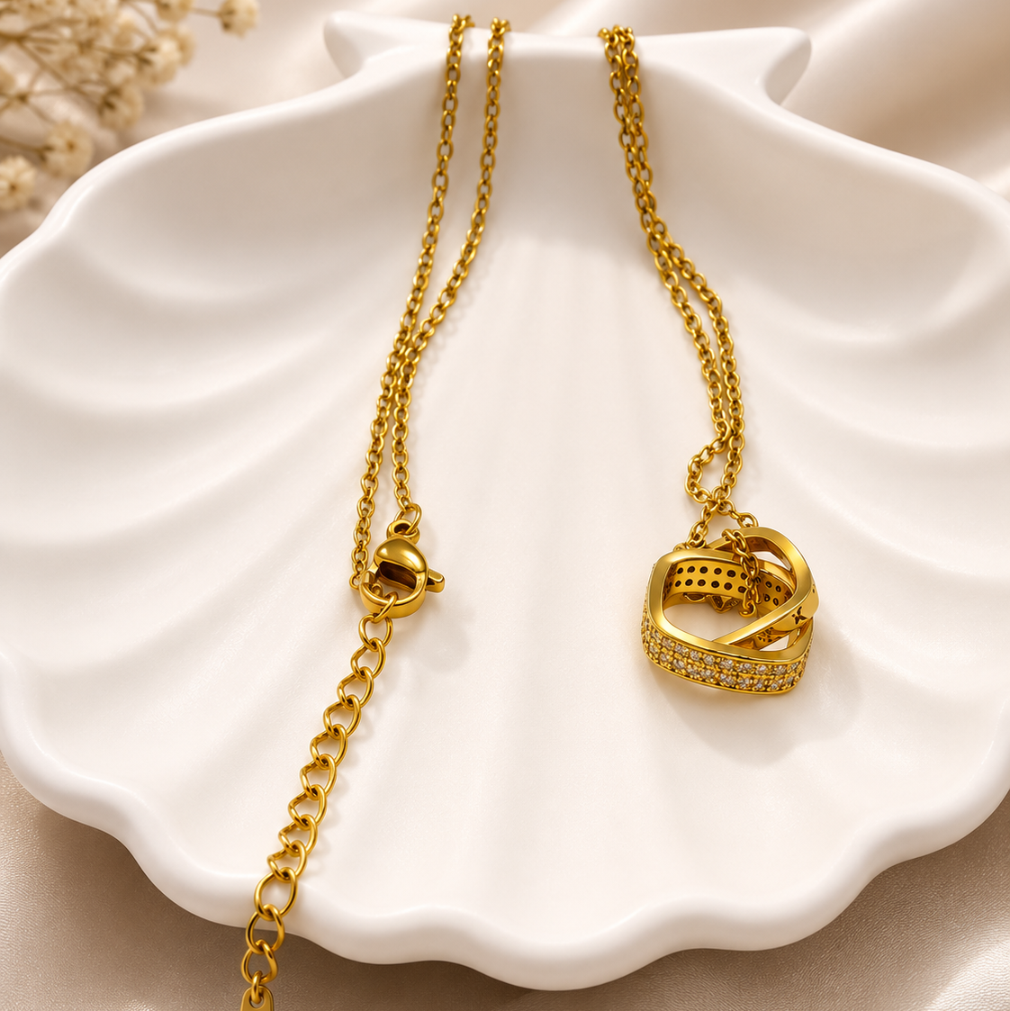 Gold Infinity Loop Necklace