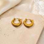 The Stippled Gold Hoop