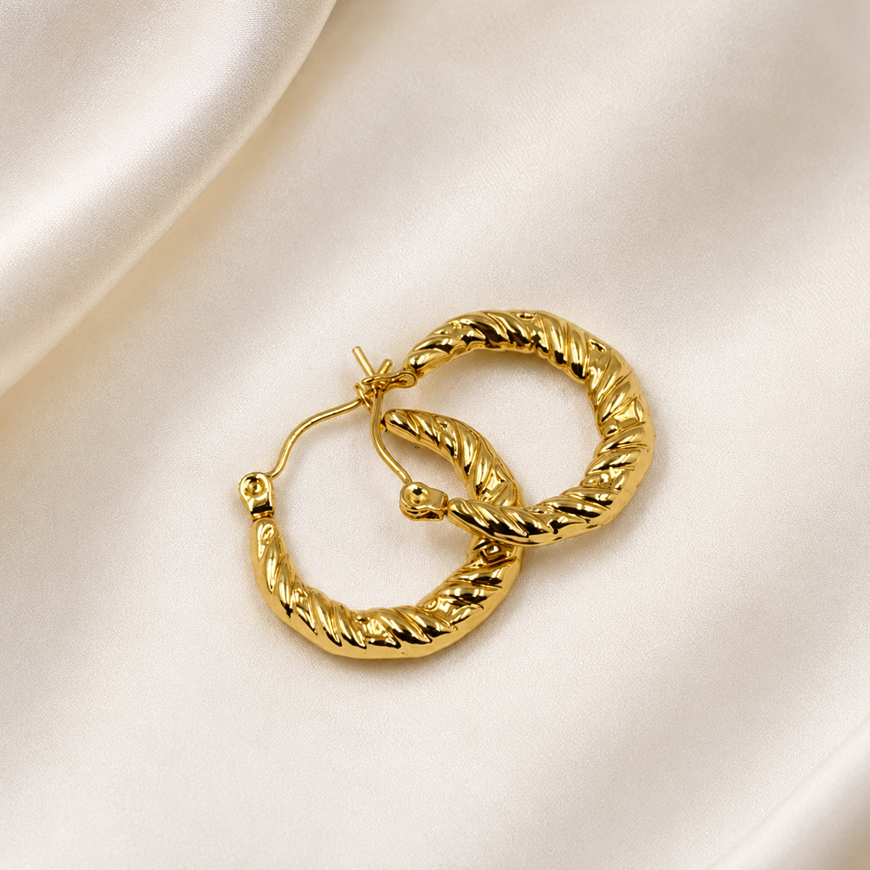 Bold Twisted Hoops