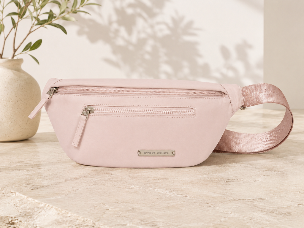 Drift Crossbody Fanny Bag (Blush Pink)