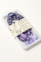 Lavender and Black Crossbody Phone Lanyard
