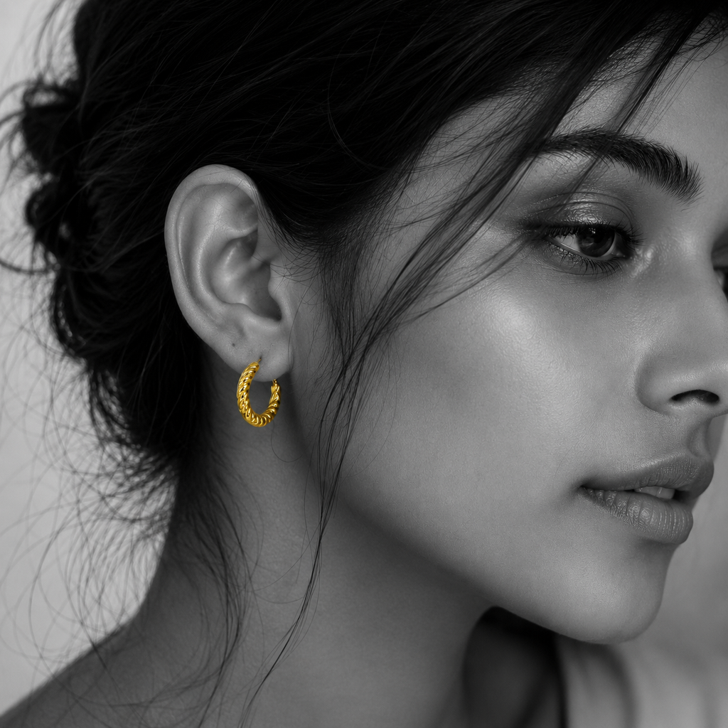 Bold Twisted Hoops