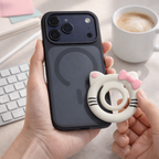 Blush Paws (White & Pink) Magnetic Grip & stand