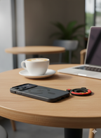 Midnight Pop (Black & Red) Magnetic Grip & stand