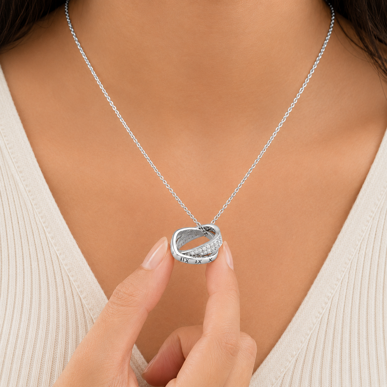 Silver Infinity Loop Necklace