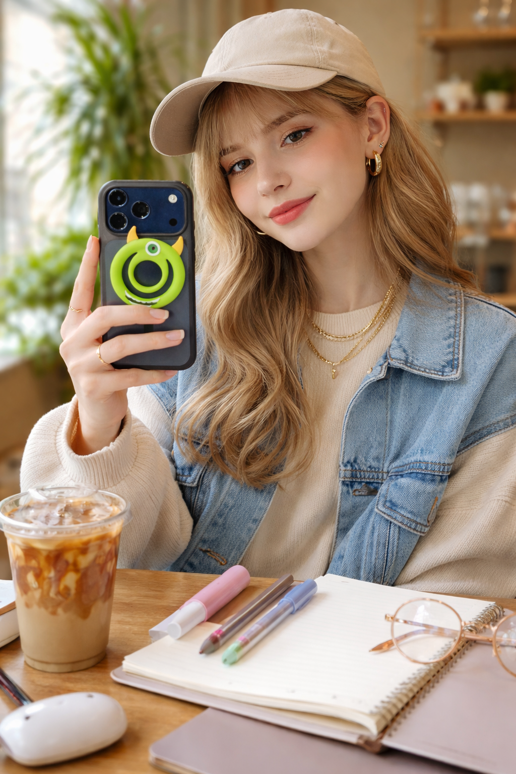 Monster Grip (Green) Magnetic Grip & stand