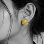 Textured Layered Earrings
