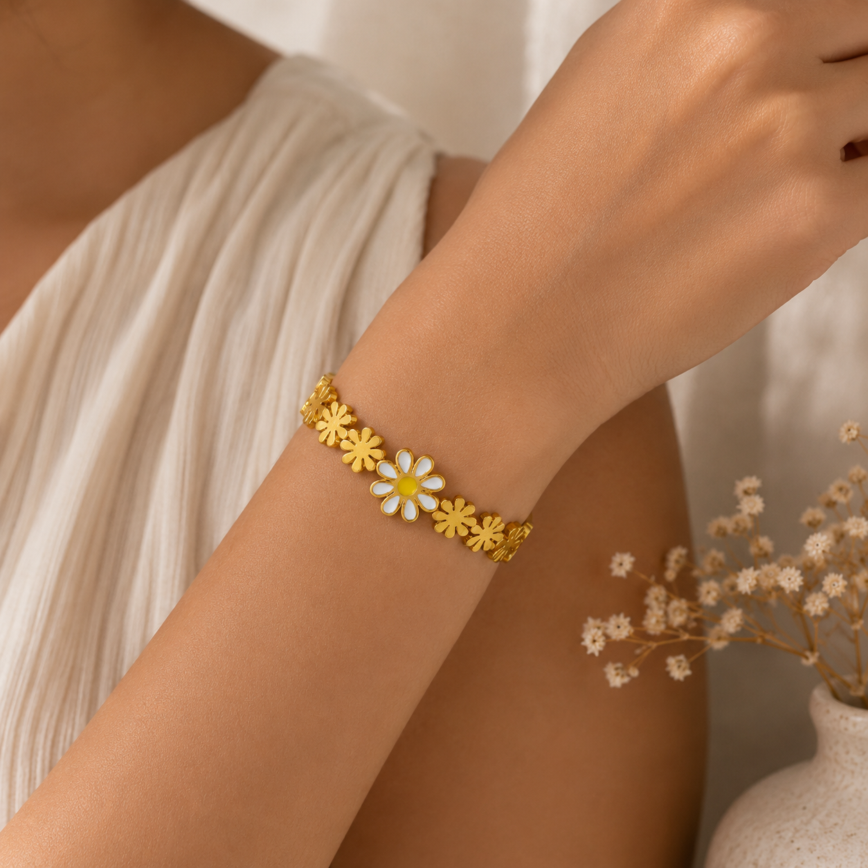 Golden Bloom Bracelet