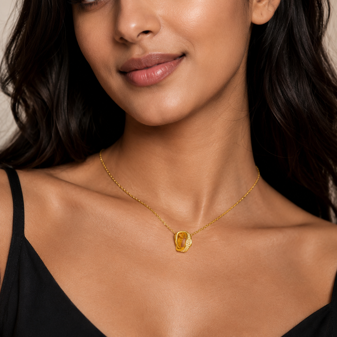 Gold Infinity Loop Necklace