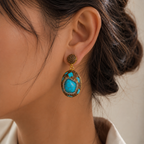 Turquoise Natural Stone Earring