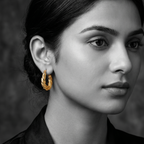 The Chunky Gold Twist Hoop
