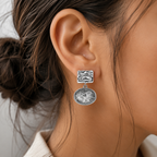 Textured Drop Earrings