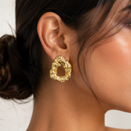 Textured Geometric Earrings