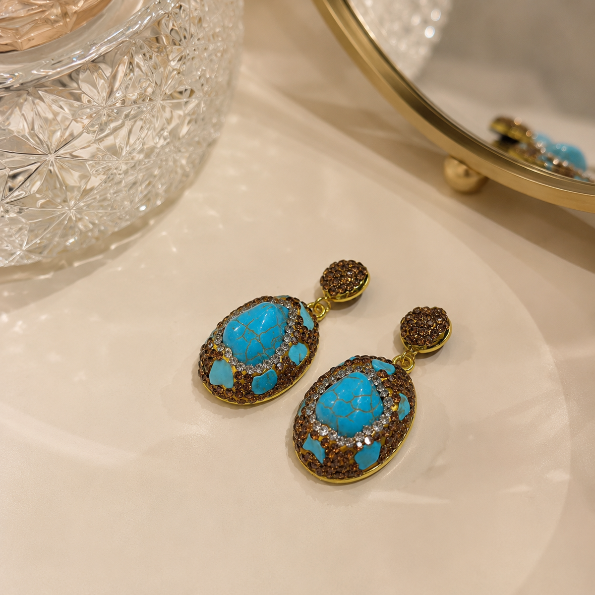 Turquoise Natural Stone Earring