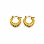 The Stippled Gold Hoop