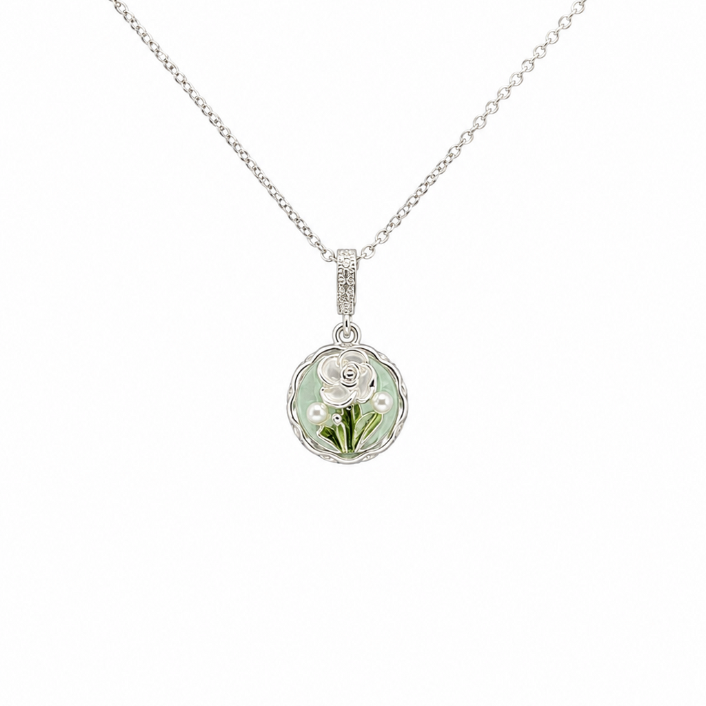 Pearl Bloom Pendant Necklace