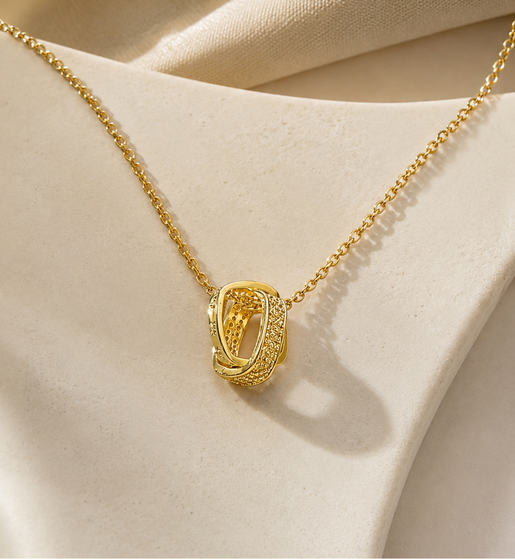 Gold Infinity Loop Necklace