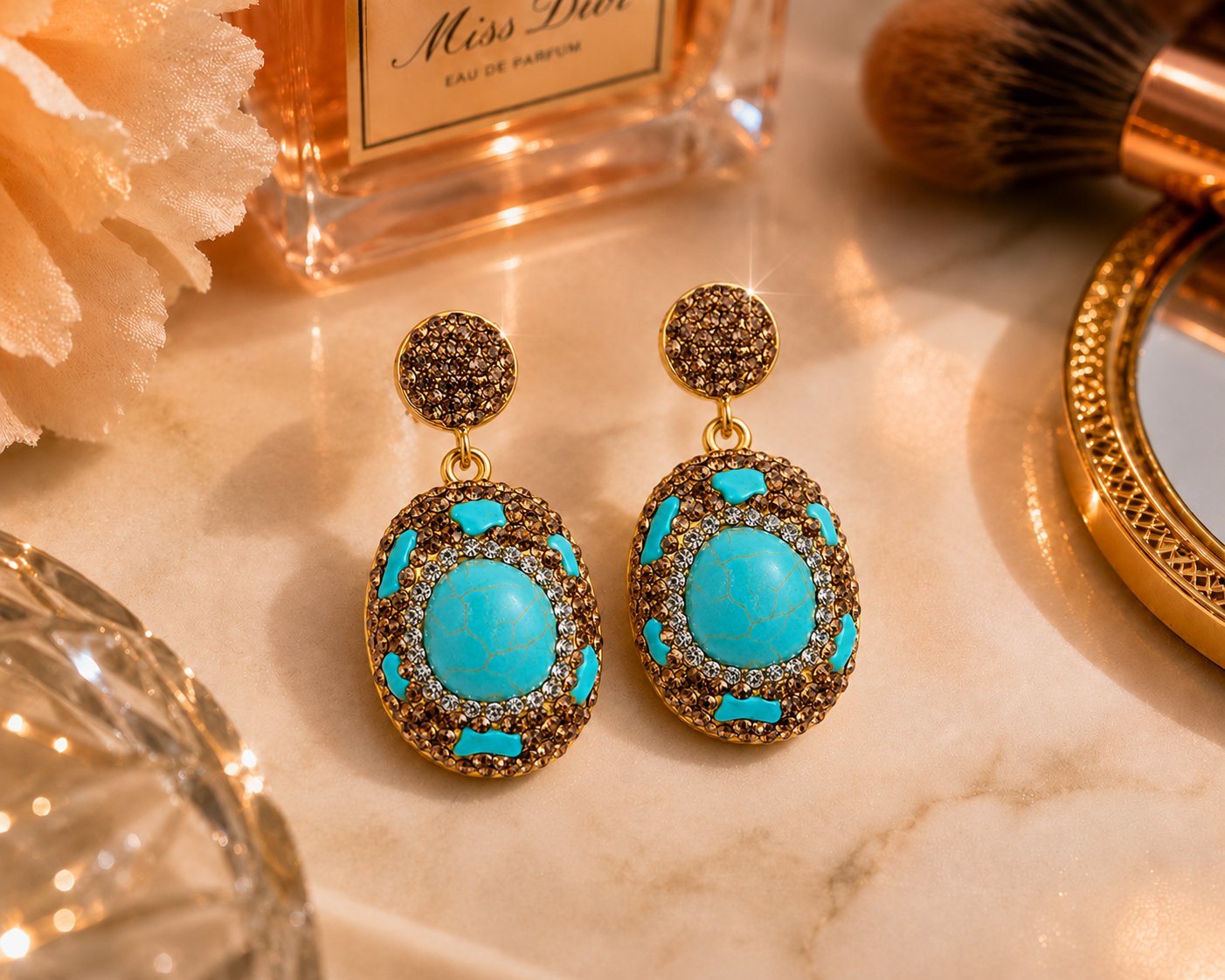 Turquoise Natural Stone Earring