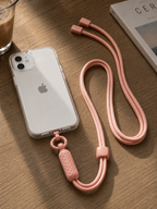 Peach Crossbody Phone Lanyard