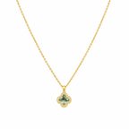 Pistachio Clover Pendant Necklace