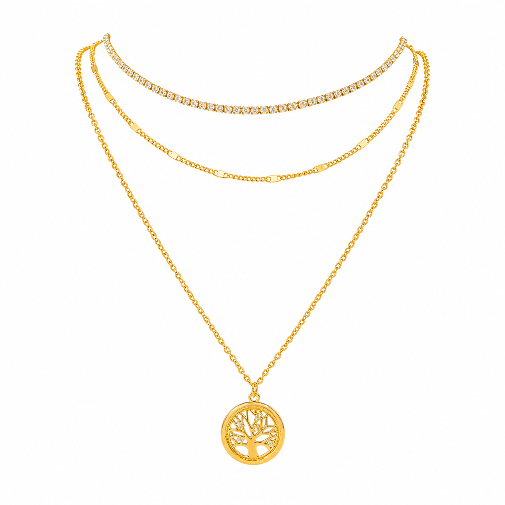 Tree of Life Layered Necklace