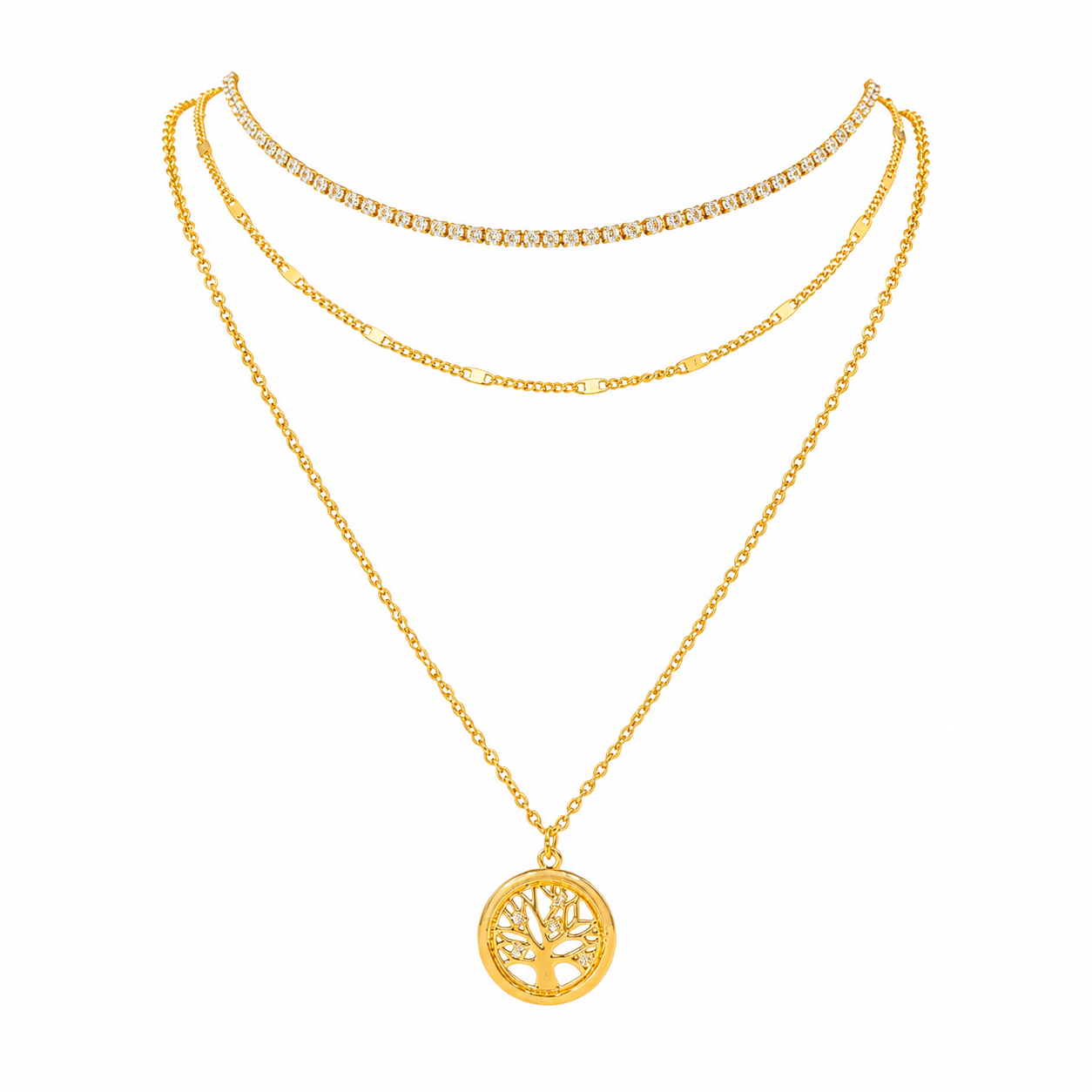 Tree of Life Layered Necklace