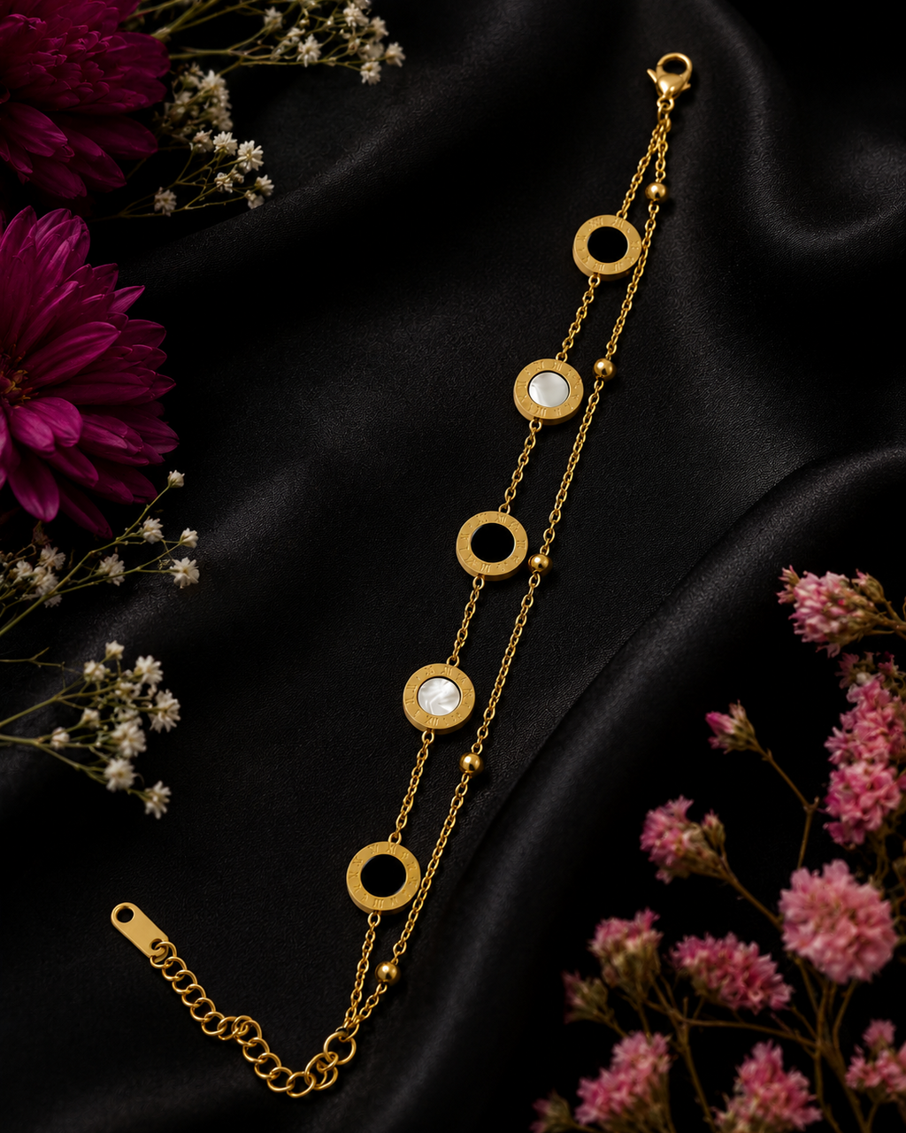 Golden Roman Numeral Bracelet