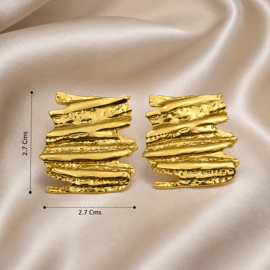 Textured Layered Earrings