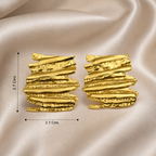 Textured Layered Earrings