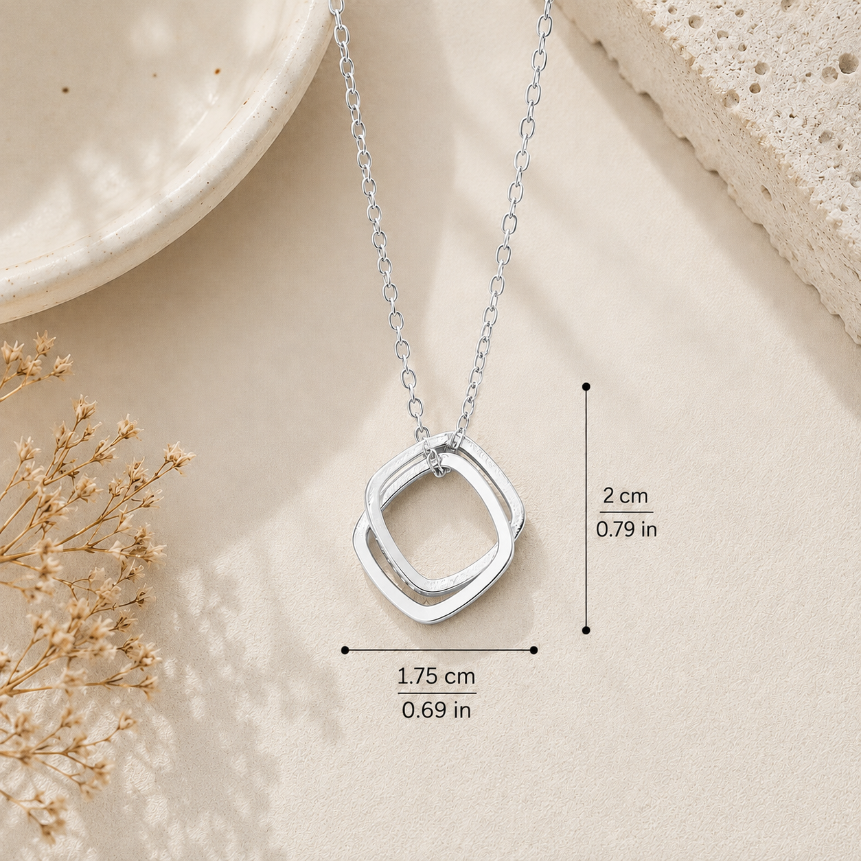 Silver Infinity Loop Necklace