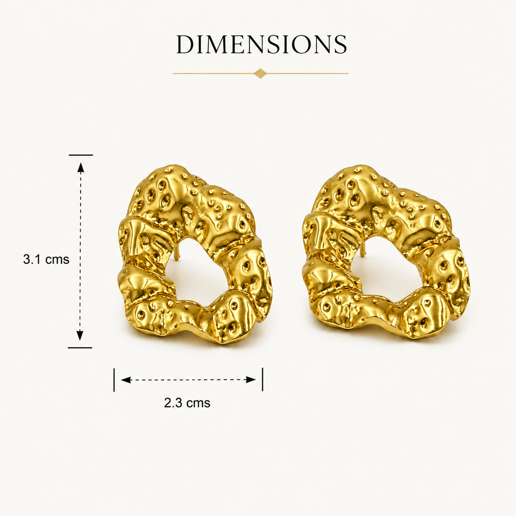 Textured Geometric Earrings