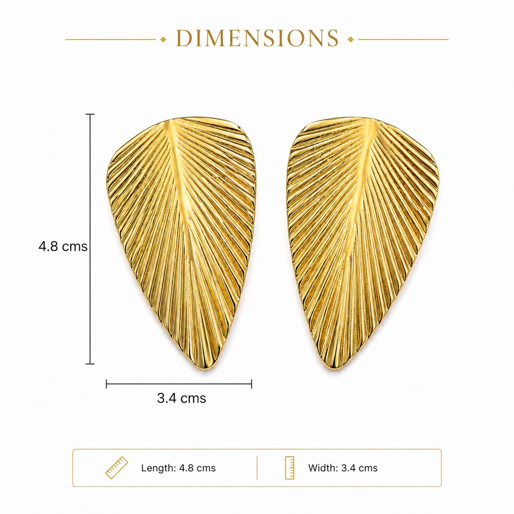 Leaf Statement Earrings
