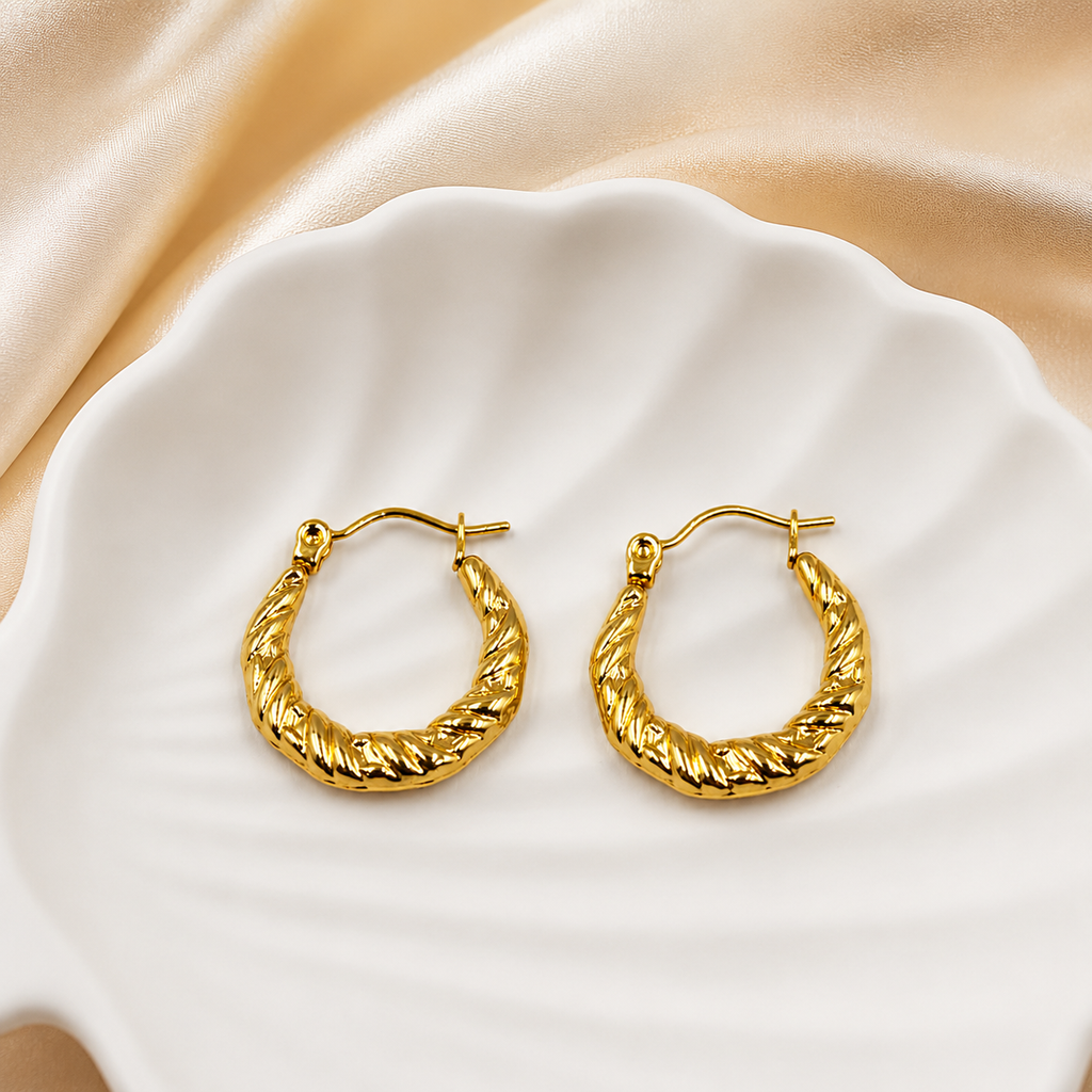 Bold Twisted Hoops
