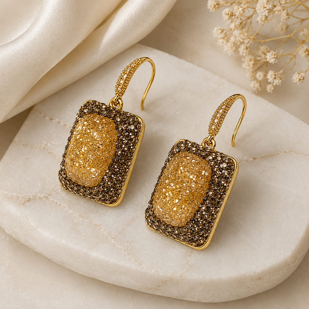 Golden Natural Stone Jewellery