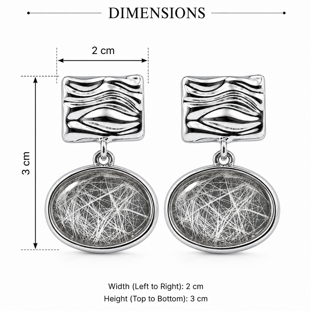 Textured Drop Earrings