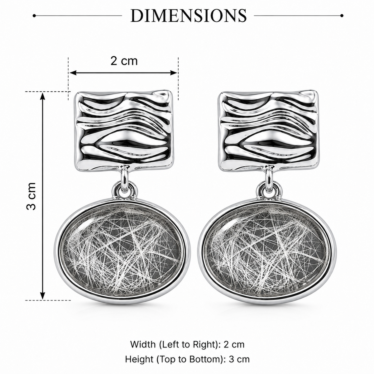 Textured Drop Earrings