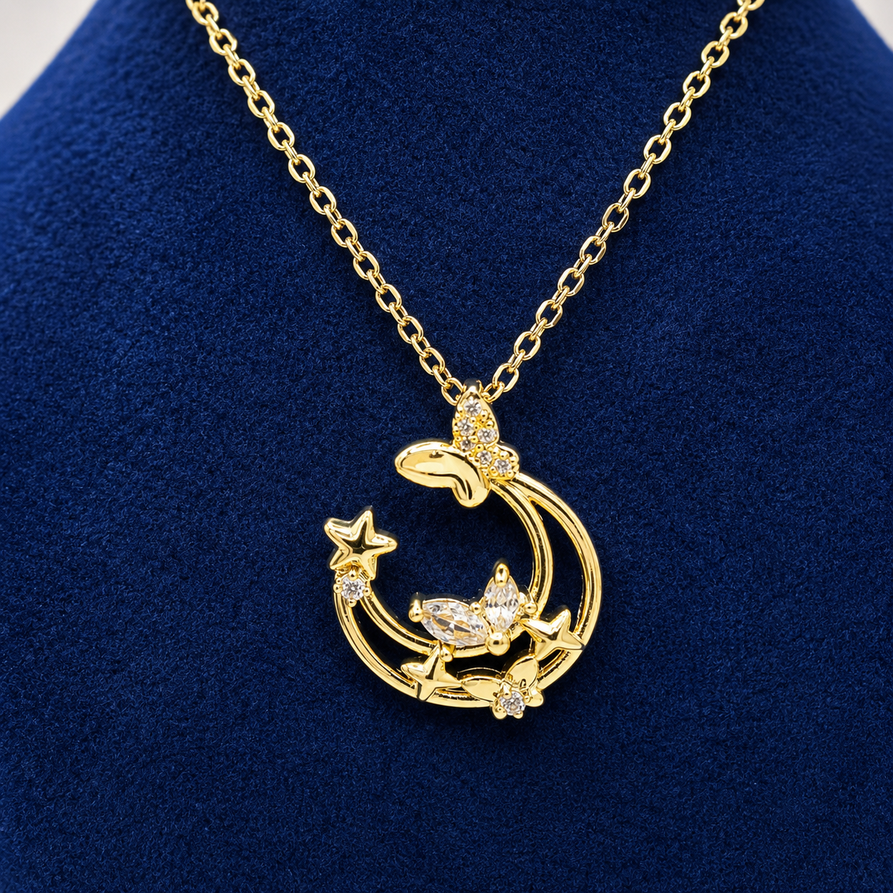 Moonlit Butterfly Pendant