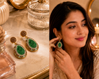 Leaf Green Natural Stone Drop Earring