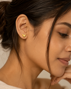 Golden Butterfly Stud Earrings